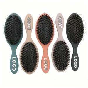 Factory Nylon Boar Bristle Hair Brush Professional Salon Detangling Comb with Logo Eco Hairbrush Hairdressing Tool