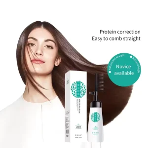 Factory OEM Private Label Hair Straightening Cream with Comb Hair Relaxer for Damaged Hair