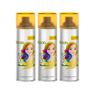 Factory Price 120ml Custom Halloween Fast Dye Blond Hair Color Spray High Visibility Product