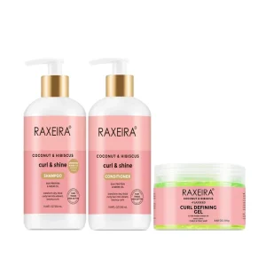 Factory Price Coconut Hibiscus Hair Shampoo and Conditioner Set Repair Hair Care Products Moisturizing Curl Defining Cream Gel