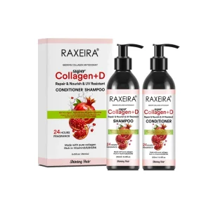 Factory Price Collagen Shampoo & Conditioner Set Keratin Anti Hair Loss Bulk Moisturizing Maintenance Soft Smooth Hair Care Sets