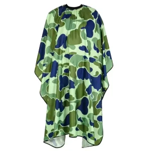 Factory Price Custom Color Logo Camouflage Pattern Beauty Salon Barber Hair Cutting Cape for Unisex