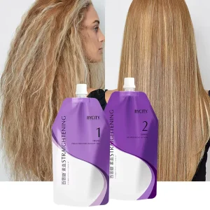 Factory Price Salon Natural No1 No2 Keratin Hair Straightening Cream Permanent Digital Perm Lotion for Hair