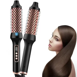 Factory Price Straight Hair Comb and Inner Button Hair Straightener with Long Short Hair Care Thermal Ceramic