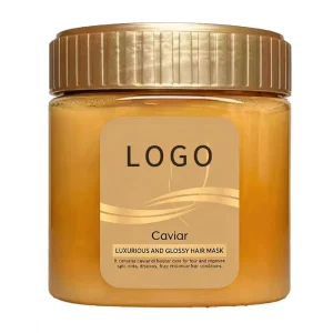 Factory Professional Collagen & KERATIN Leave In Nourishing Hair Mask for Blond Hair with Caviar (2 IN 1 Formula)