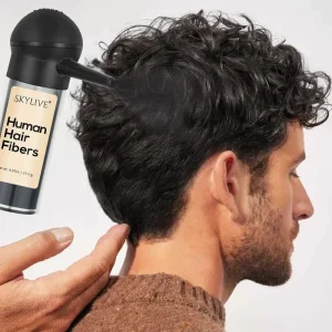 Factory Real Human Hair Building Fiber Cotton Fluffy Volumizing Hair Fibers Powder for Man Hair Fiber Powder