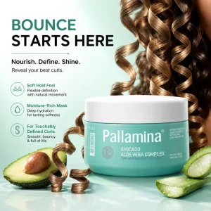Factory Supply Avocado Aloe Vera Curl Hair Treatment Mask for Wavy Coily Hair Hydration and Elasticity Care 500ml