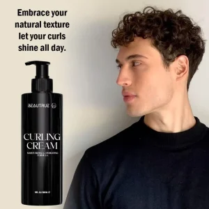 Factory Supply Men Curl Cream Professional Hair Styling Hydrating Conditioning Frizz Control Curl Enhancer Strong Hold