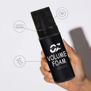 Factory Supply Private Label Customize Scent Men’s Hair Foam Wax Volume Foam Mousse for Men Wet and Dry Hair