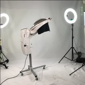 Far Infrared 7 LED Lights Hair Steamer Machine Micro Mist Hair Steamer Ozone Hair Salon Equipment