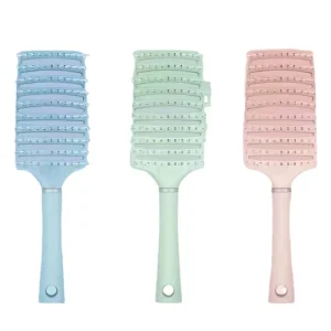 Fashion Simple Curved Vented Detangling Hair Brush Custom Logo Wet and Dry Massage Hairbrush Salon Hairdressing Tools