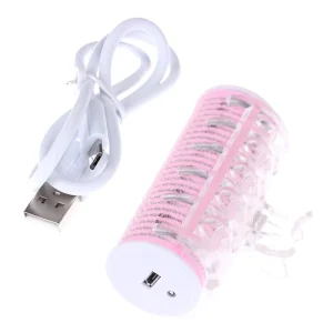 Fashionable Short Style USB Rechargeable Korean Style Electric Hair Curler Portable Bangs Roller Heated Air Intelligent Design