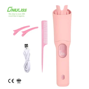 Fast Curls Auto 360 Degrees Rotating Cordless Curling Iron Professional Hair Curler Set with Multi-color Options