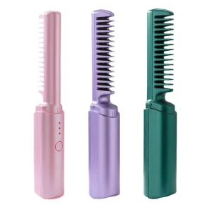 Fast Heating Hair Straightener Comb Straightening Brush For Women Hair Styling