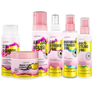 Floral Fragrance Curl Wave Products Hair Styling Curl Mousse Curl Refresher Spray Detangler Curl Hair Shampoo and Conditioner