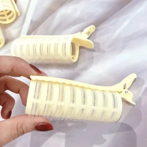 Fluffy Plastic Hair Roller with Clip Low Order Quantity Cold Usage Hair Styling Rod Pattern