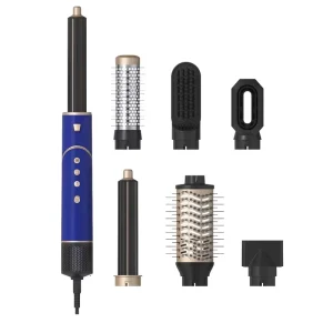 Foldable Travel Hair Styler 7 in 1 Hair Dryer Curler and Volumizer with Adjustable Temperature