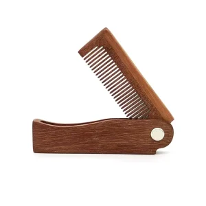 Folding Comb Sandalwood Folding Comb Wooden Beard Comb