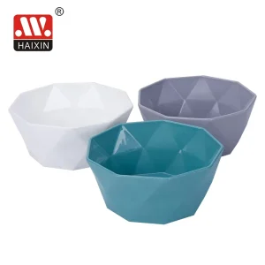 Food Grade Five Sizes PP Colored Food Bowls Set Dessert Mixing Soup Salad Plastic Rice Noodle Custom Plastic Bowl