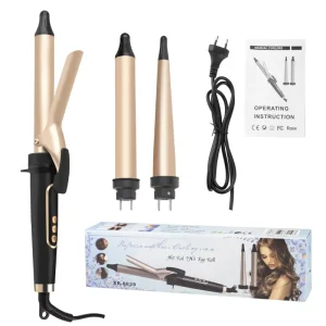 For 3 in 1 Dry Hair Curler Set Detachable Head Combination Multi tube Straightening Curling Hair Styler Tourmaline Ceramic