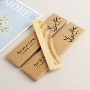For Hotel Homestay and Home Use Anti Static Natural Eco Friendly Portable Travel Bamboo Comb