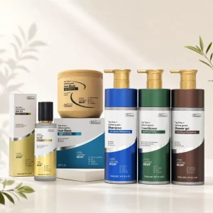 Foreign Trade Tea Tree Essence Oil Control Hair Care Set Softening Hair Conditioner Moisturizing Soothing Keratin Hair Hair
