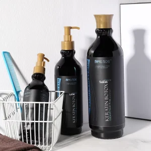 Formaldehyde Free Organic Keratin Treatment with Peppermint and Collagen Protein Complex 250ml for Salon Hair Straightening