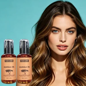 Free Sample Natural Non Greasy Hair Serum Oil Marula Oil Moisturizing Herbal Hair Serum Manufacturer