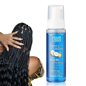 Frizz Foaming Mousse With Coconut & Shea Oils Anti Frizz Moisturising Lustre Curly Hair Products Foam Braids Hair Styling Mousse