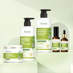 Fully Customized Rosemary Peppermint Hair Care Set OEM Private Label Personalized Haircare Factory