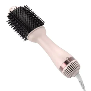 Funky Hairbrushes Pink Self Cleaning Hair Brush Electric Curly Hair Hairbrush Without Pulling