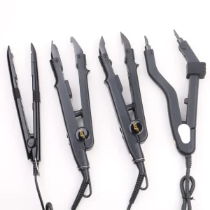 Fusion Hair Extension Keratin Bonding Machine Adjustable Iron Heating Tool Strong Hold Pliers Commercial Use Metal