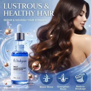 GHK CU Copper Peptide Growth Serum OEM ODM Professional Care Scalp Treatment for Thinning Hair Nature Concentrated Formula