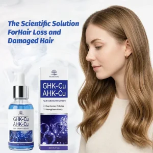 GHK Cu AHK Cu Hair Serum Advanced Scalp Microbiome Balance Non-greasy Rapid Growth Support Follicle Treatment