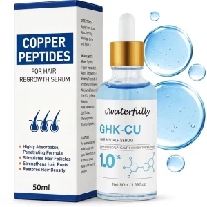 GHK Cu Peptide Hair Serum Copper Peptides for Hair Growth Lightweight Scalp Treatment Serum Root Strengthening Serum Hair Oil