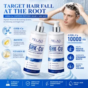 Ghk cu Shampoo Manufacturer Clarifying Volumizing Root Boost Biotin Keratin Ghk cu Copper Peptide Korean Shampoo Salon Grade