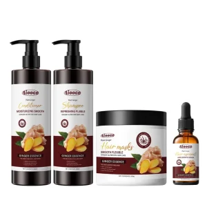 Ginger Cosmetic Set Shampoo and Conditioner Serum Hair Mask Scalp Care Moisturize Repair Damaged Hair