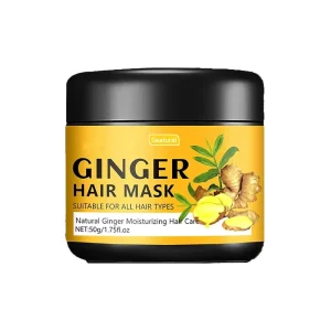 Ginger Hair Mask for Damaged Dry Frizzy Hair Against Dryness Damage Anti Break Intensive Bond Repair Deep Conditioning Masque