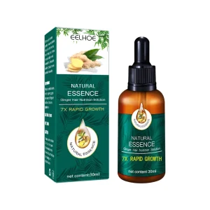 Ginger Regrowth Treatment Natural Serum Oil Hair Nutrition Solution Repair Hair Follicle Growth Fluid