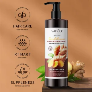 Ginger Repairing Nourishing Conditioner Moisturizing Smoothing Softening Frizz Control Damaged Hair Conditioner 500ml OEM