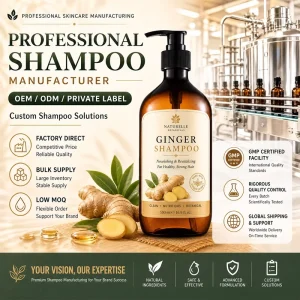 Ginger Shampoo Hair Growth Anti Hair Loss Cleanser Strengthening Thickening Shampoo