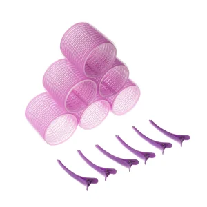 Gmagic No Heat Self Adhesive Hair Rollers Set Plastic Self Grip Holding DIY Hairdressing Curl Hair Roller Tool Hair Curler