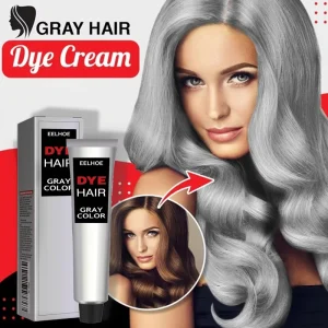 Granny Gray Hair Color Cream Trendy Hair Dye Easy to Color Hair Care Long Lasting Gentle and Non Damaging