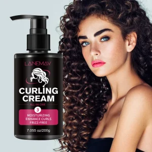 Hair Anti Frizz Cream for Curly Hair Detangle Knot Conditioner for All About Curls Organic Curl Booster Defining Cream