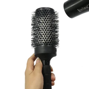 Hair Brush Set Custom Logo Professional Round Ceramic Color Changed Straight Hair Styling Tamer Tools
