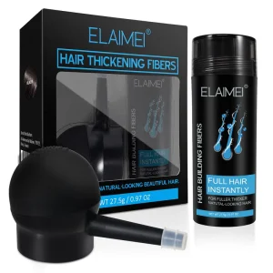 Hair Building Fiber Set Waterproof Premium Hair Fibres Powder for Thinning Hair with Spray Pump Applicator