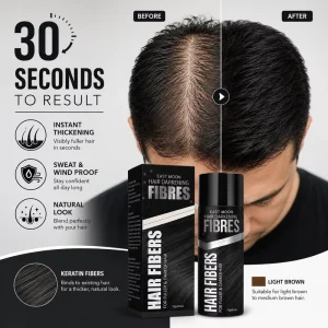 Hair Building Fibers 15g Instant Thickening Powder for Thinning Hair Loss Concealer Private Label OEM Manufacturer