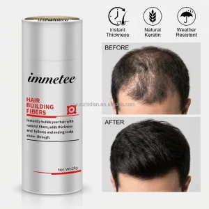 Hair Building Fibers 28g Instant Hair Concealer Keratin Thickening Powder for Thinning Hair Men Women Root Touch up Black