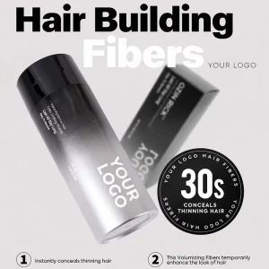 Hair Building Fibers Powder Herbal 2 IN 1 for Normal Hair Natural Look Instant Thickening Quick Dry OEM Custom Logo