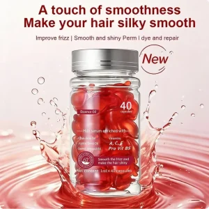 Hair Care Capsules Leave In Hair Oil Serum for Dry Damaged Hair Frizz Control Smooth Finish OEM Private Label ODM Hair Repair
